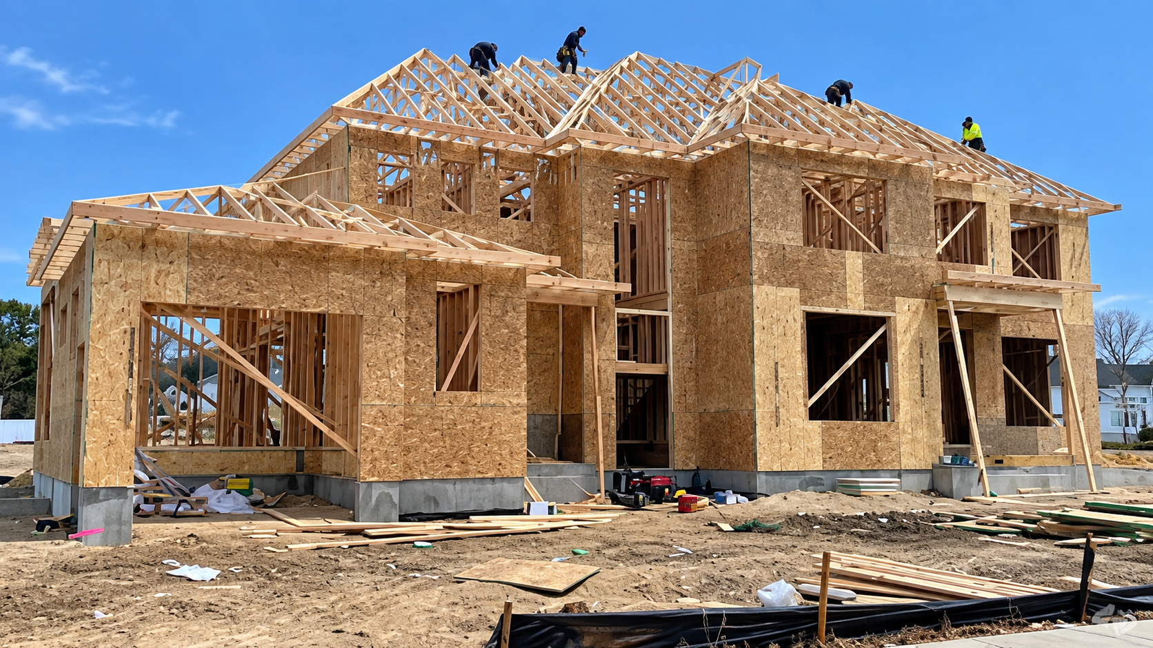 A Tekton Builders residential project under construction